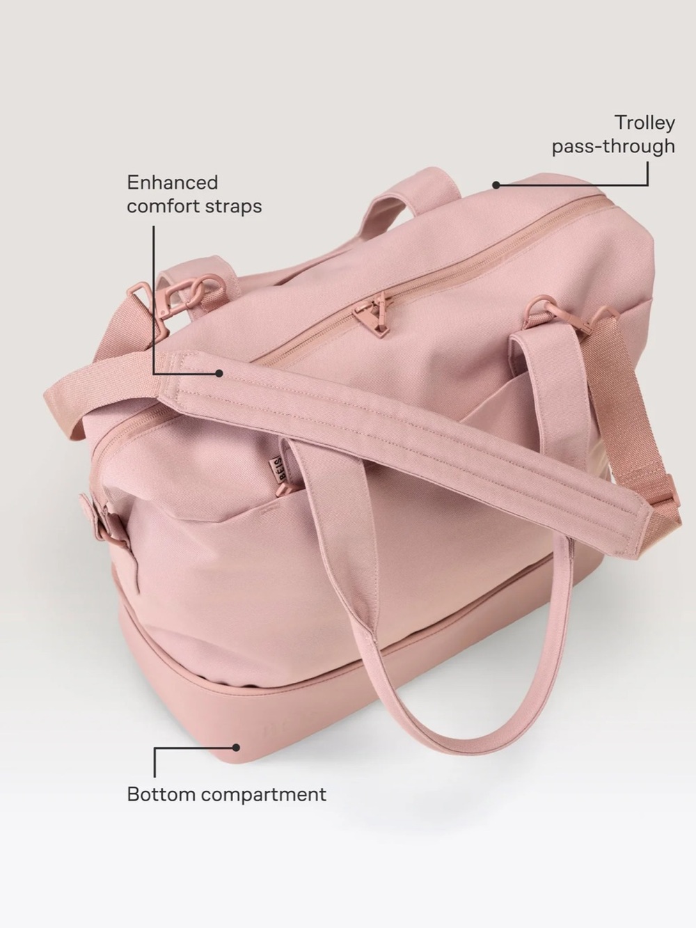 The Mini Weekender 
in Atlas Pink